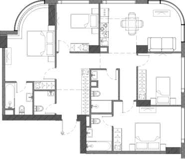 4-комнатная квартира