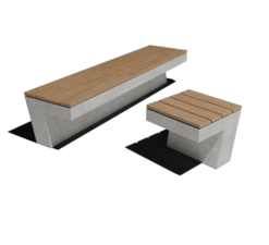 Лавочки и скамейки из архитектурного бетона