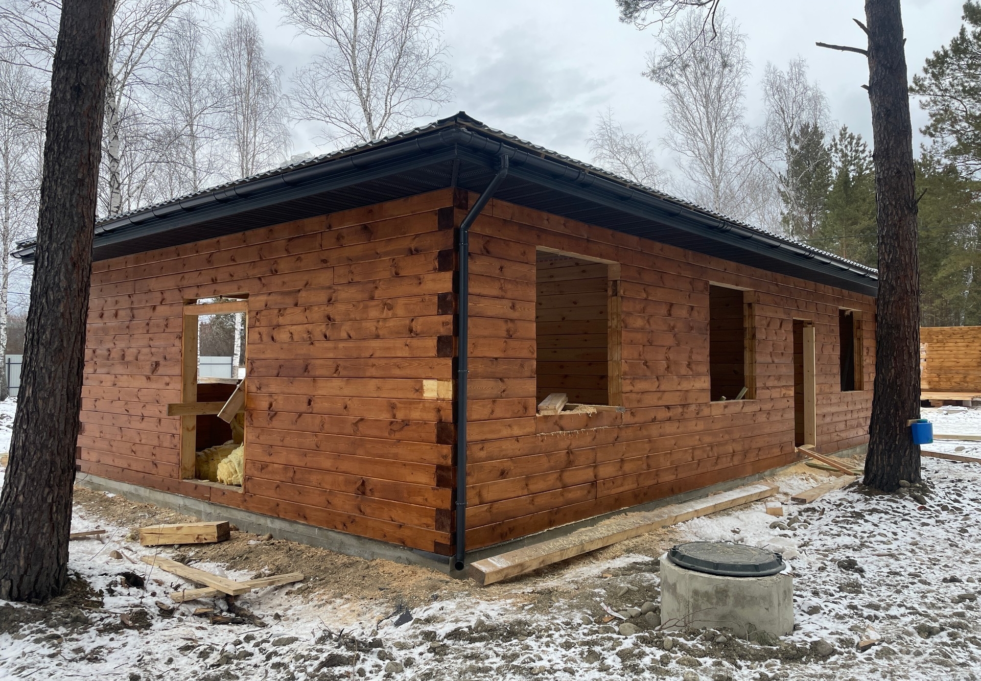 Готовый дом из газобетона