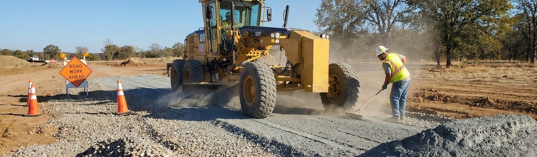 ЩПС на гравийном щебне для благоустройства и дорожных оснований