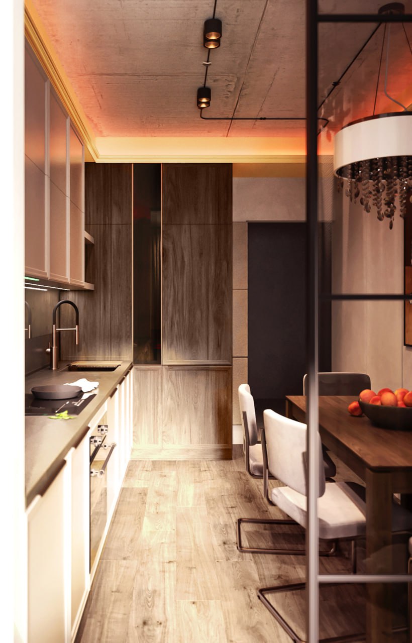 кухня в индустриальном стиле