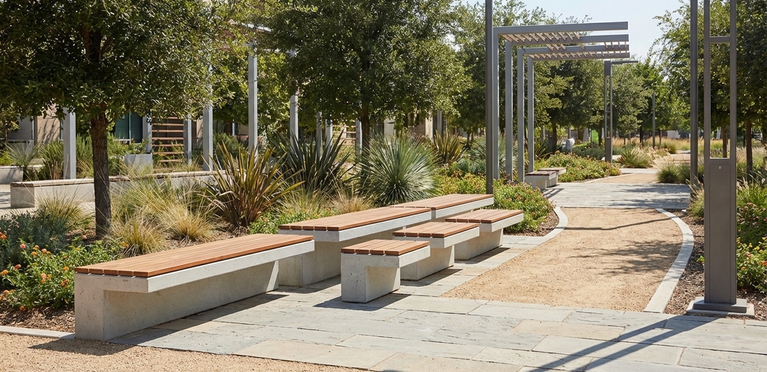 Уличная мебель FLAG из бетона