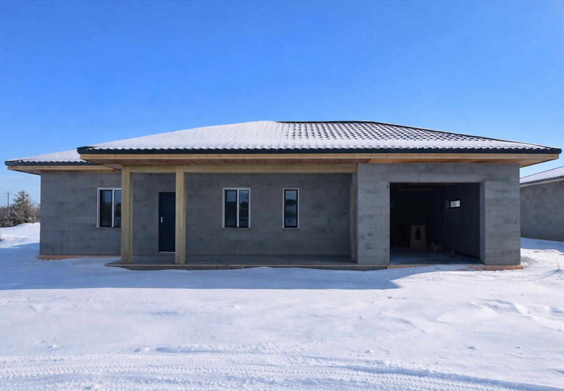 Готовый дом из газобетона