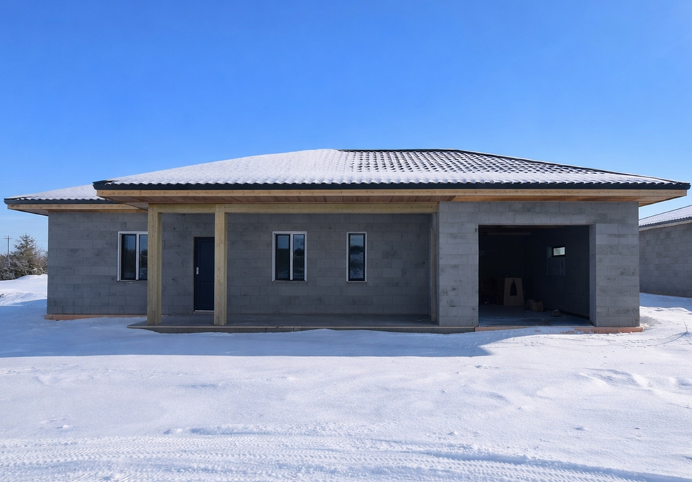 Готовый дом из газобетона