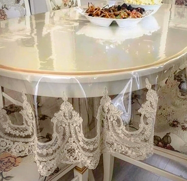 Силиконовые скатерти с кружевом