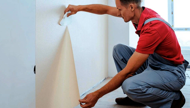 поклейка обоев