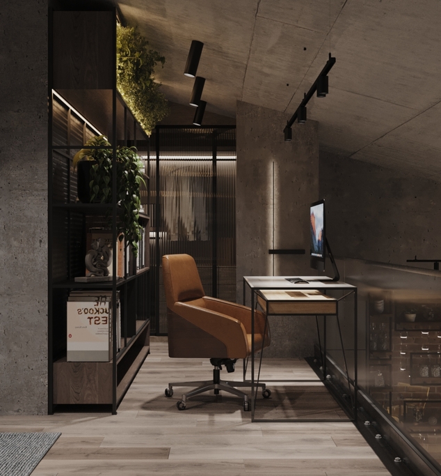 брутальный интерьер квартиры