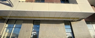 фасадные кассеты закрытого типа из разных цветов