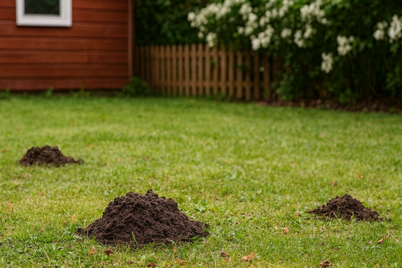 Кротовины на участке