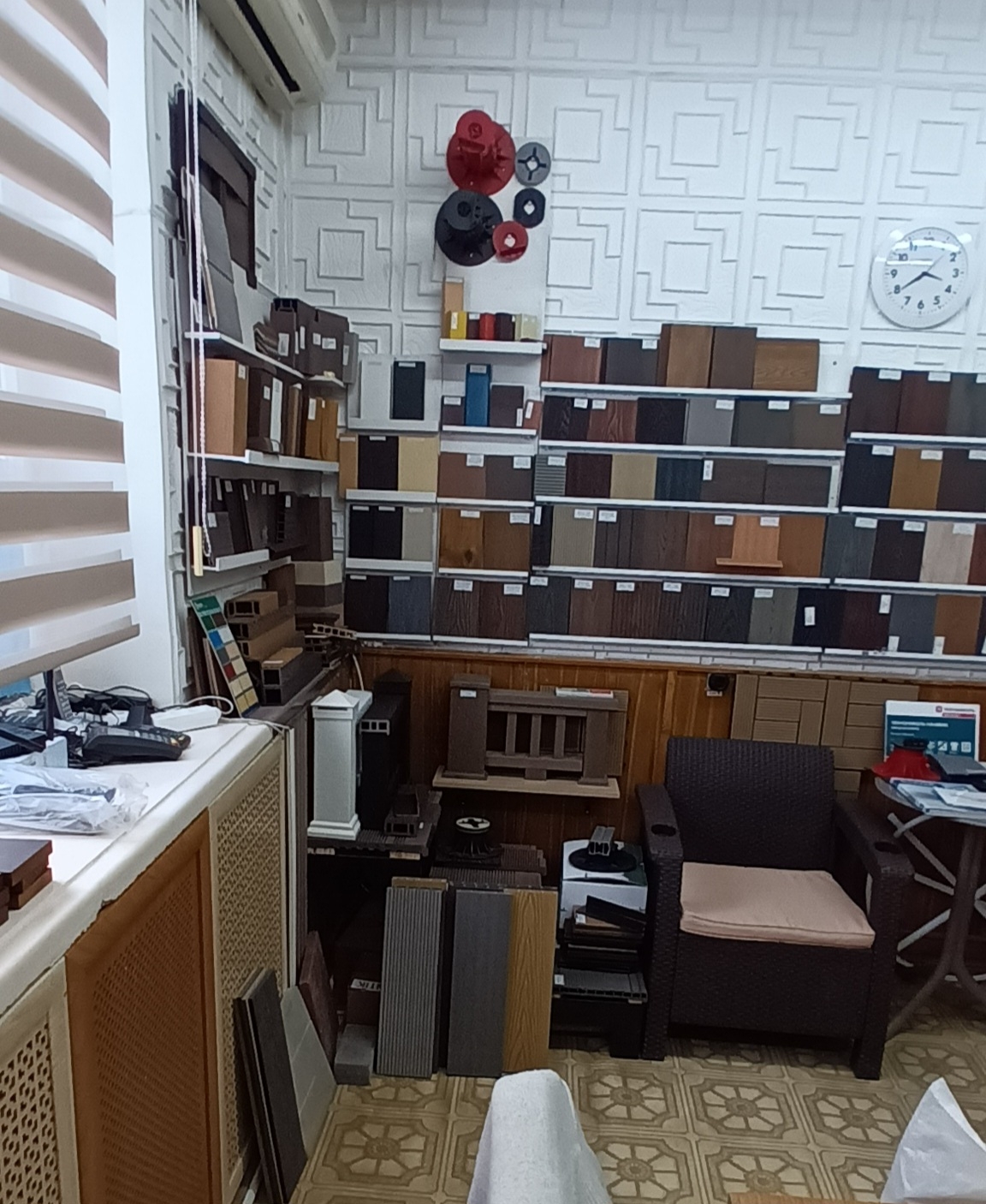 Образцы в офисе