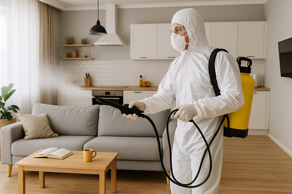 Дезинфекция кухни-гостиной