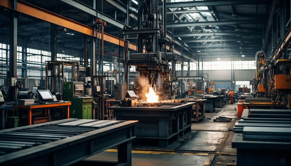 Станок в производственном помещении