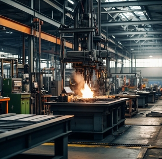 Производственное помещение с размещённым оборудованием