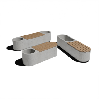 Лавочки Коллекция TRIN из архитектурного бетона