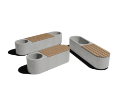 Лавочки Коллекция TRIN из архитектурного бетона