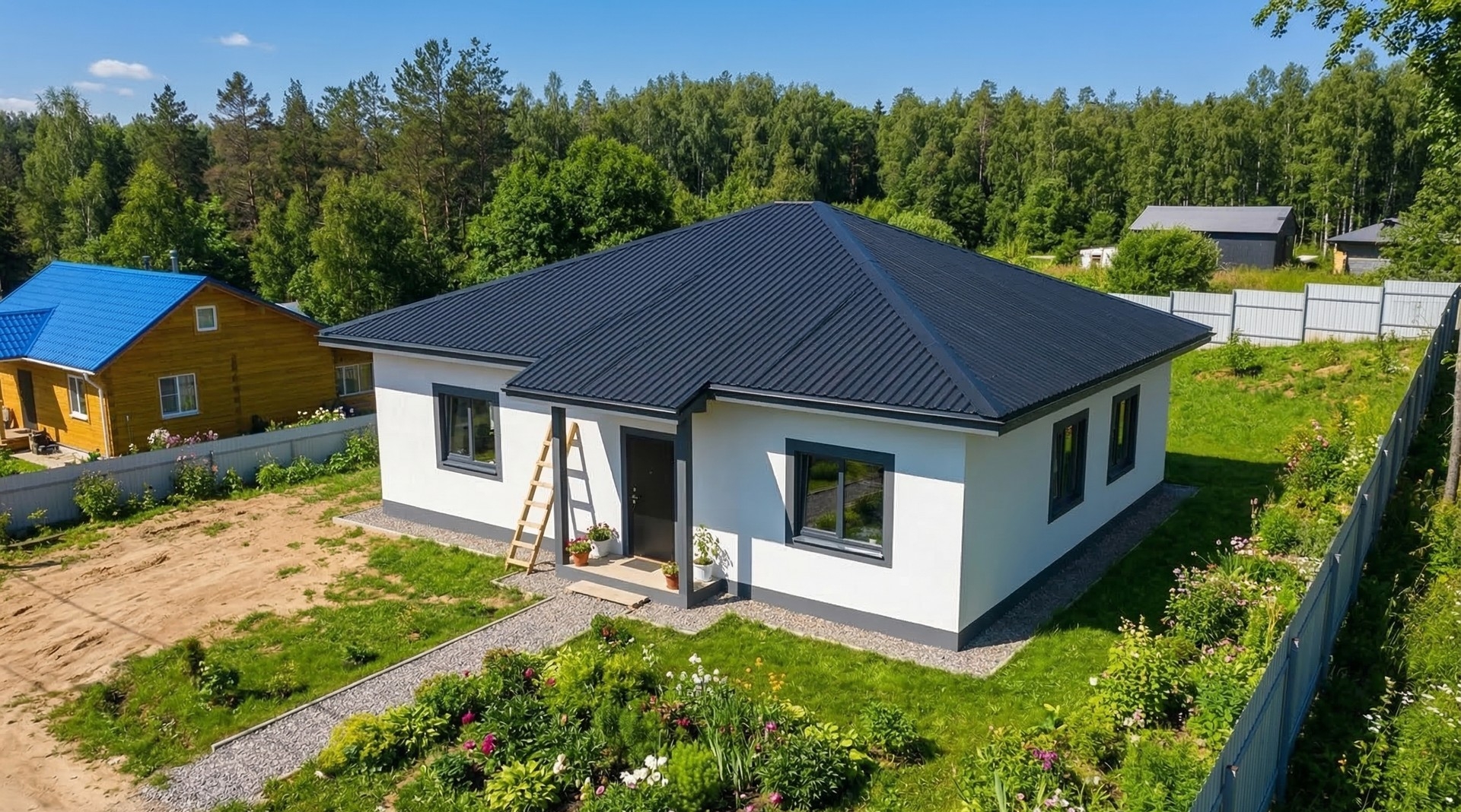 Проект одноэтажного дома 79 м2