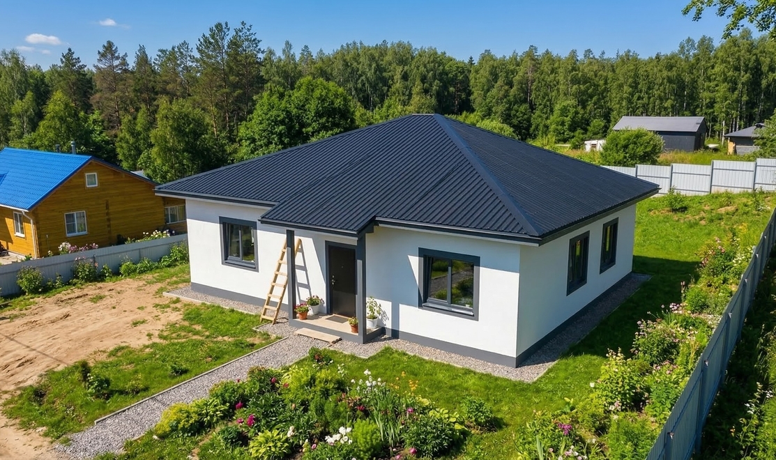 Проект одноэтажного дома 79 м2