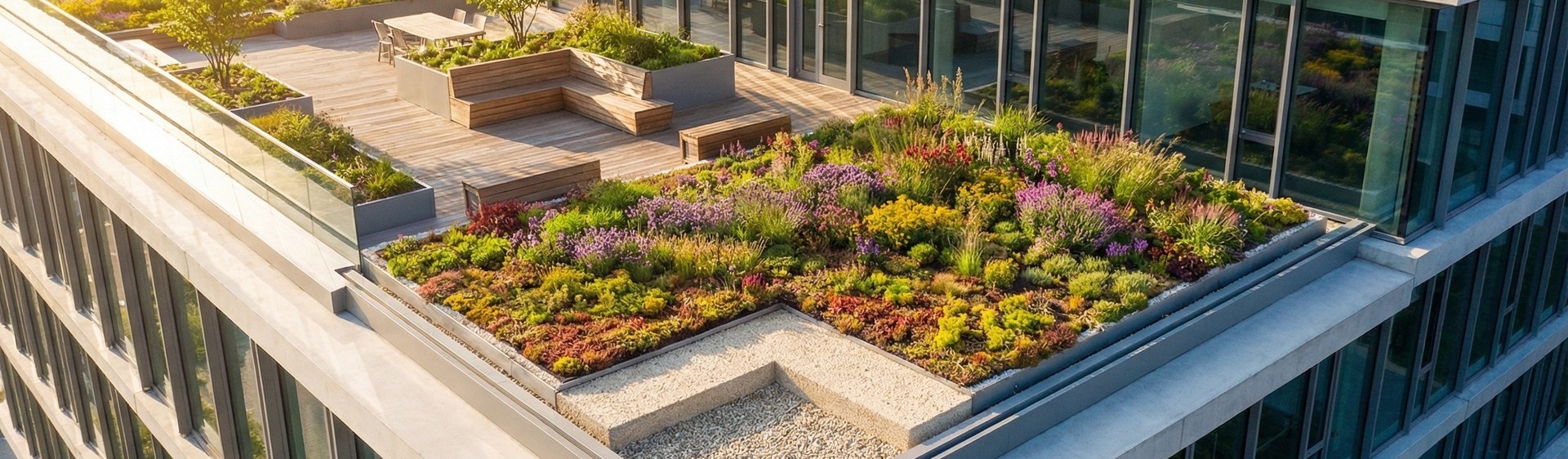 Кровельный субстрат для озеленения крыш и террас