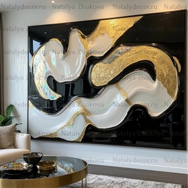 Картина из коллекции Натальи Жуковой " Black Gold Pearl "