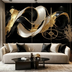 Картина из коллекции Натальи Жуковой " Black Gold Pearl "