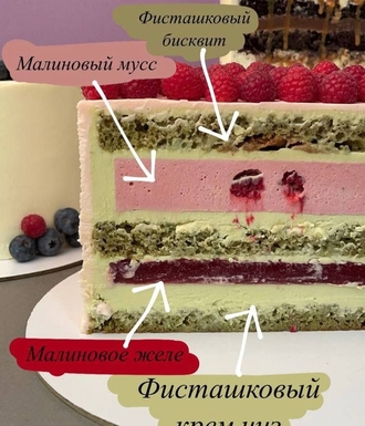 Фисташка-Малина Тортберру Сочи