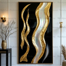 Картина из коллекции Натальи Жуковой " Black Gold Pearl "
