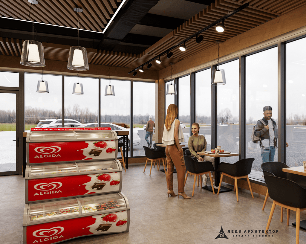 Дизайн кафе на АЗС