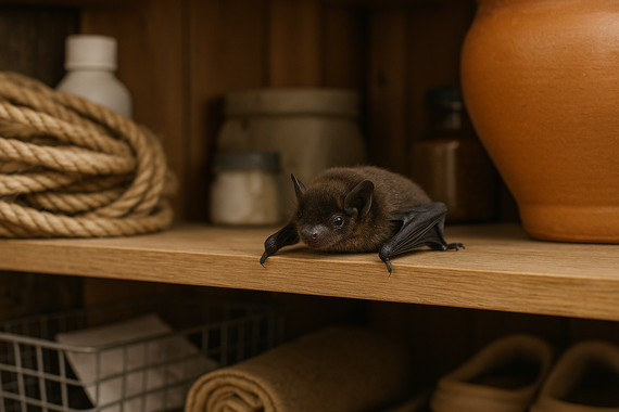 Летучая мышь в кладовке