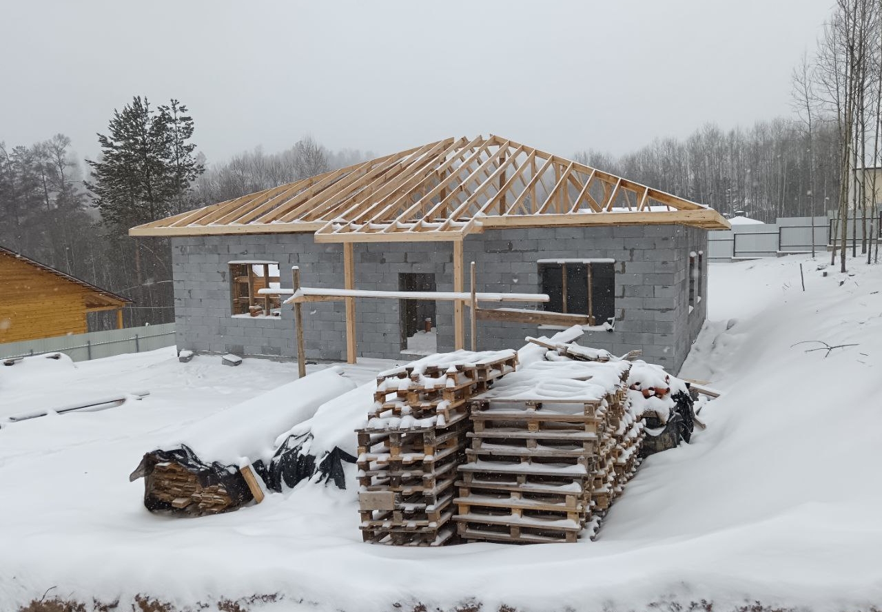 Готовый дом из газобетона