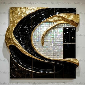 Картина из коллекции Натальи Жуковой " Black Gold Pearl "