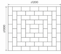 Тротуарная плитка брусчатка схема укладки 12