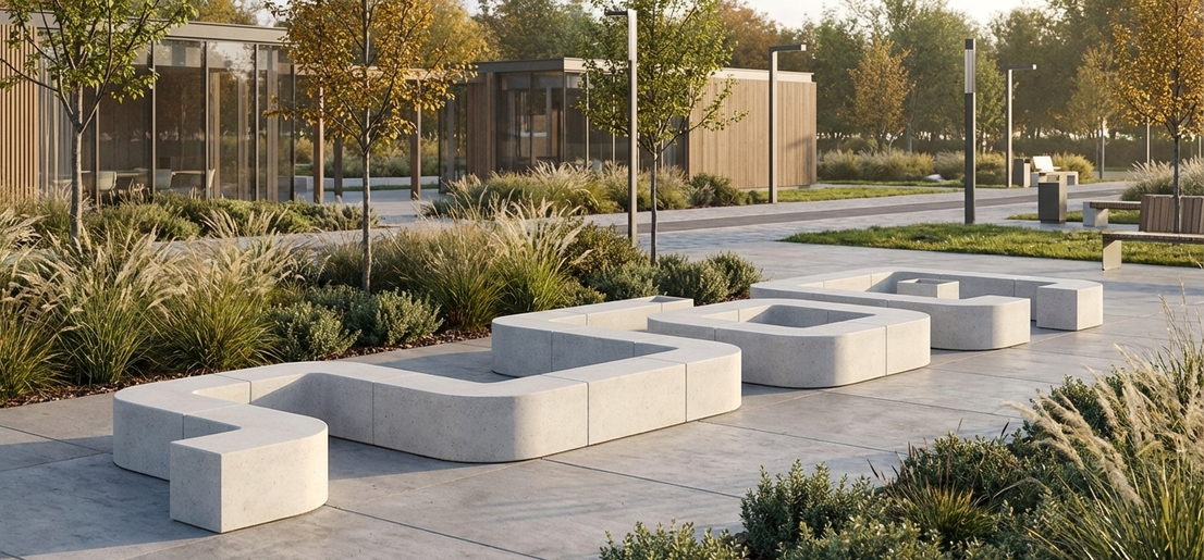 Уличная мебель COEN из бетона