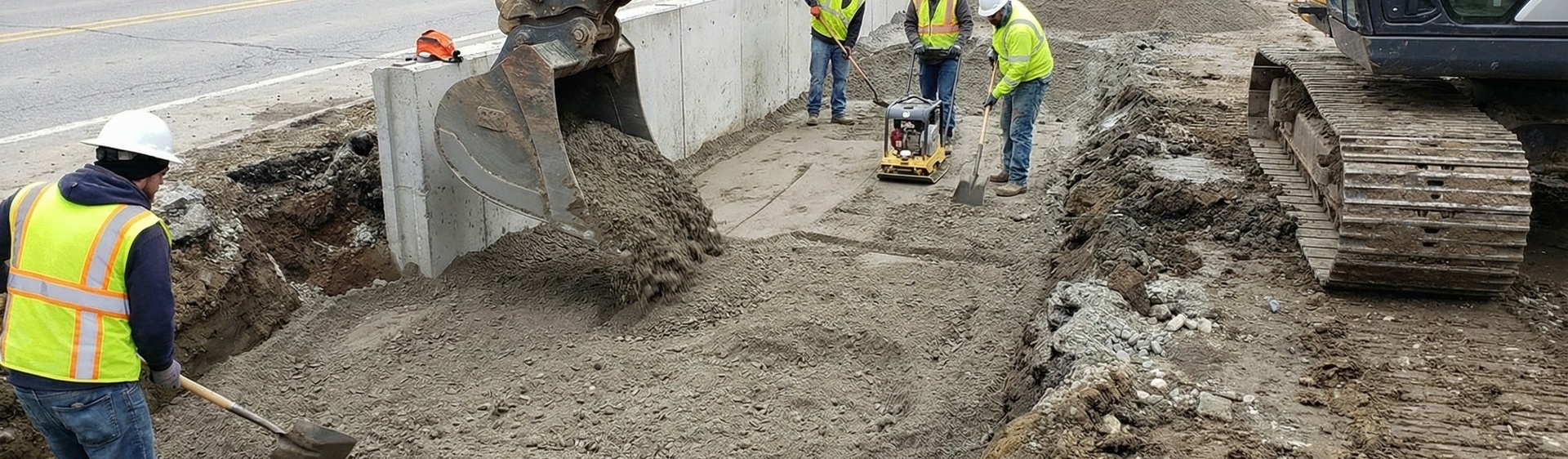 ЩПС на бетонном щебне для дорожных оснований