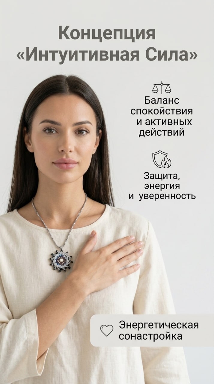 Мандала Интуитивная сила - подвеска из натуральных камней ручной работы для развития интуиции 4