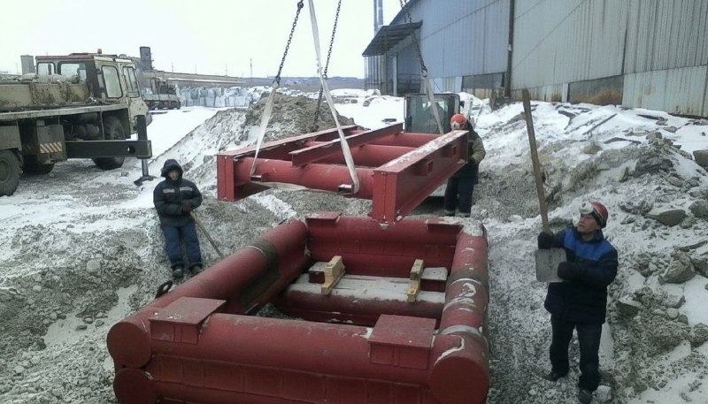 установка вагонных весов в стальной фундамент