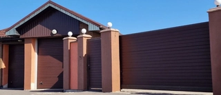 Откатные ворота ROLTEK с профлистом 