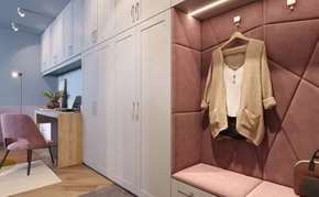 Купить мягкие стеновые панели в прихожую на заказ - МСП 47