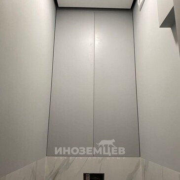Скрытые сантехнические двери в туалет с фасадами МДФ под покраску