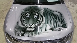 Наклейка на капот