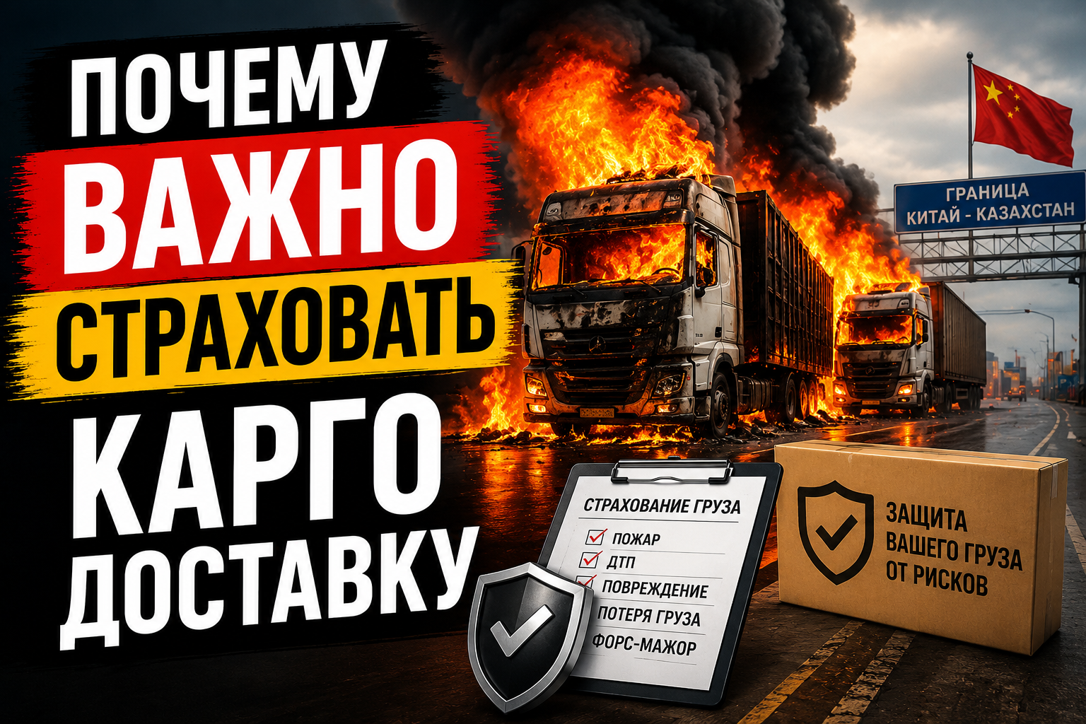 Почему важно страховать карго доставку из Китая
