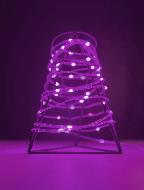 Светодиодная гирлянда "Краса" 200м, 2000 LED, прозрачный провод, розовая