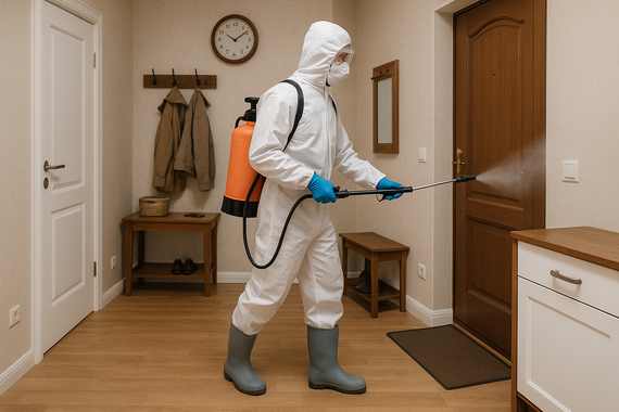 Дезинфекция коридора