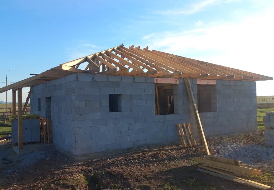 Готовый дом из газобетона