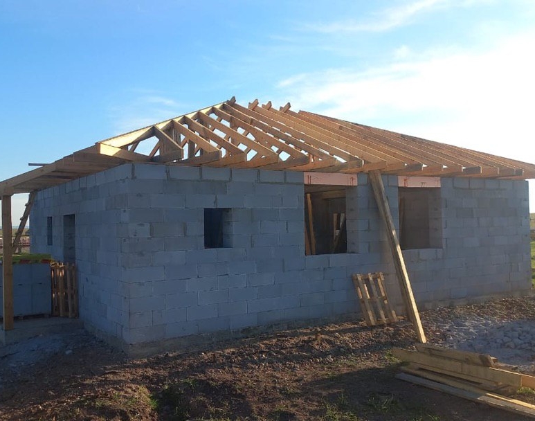 Готовый дом из газобетона