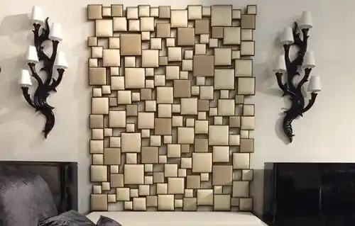 Мягкие стеновые панели мозайкой (квадраты)