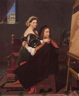 Рафаэль и Форнарина, J. Ingres