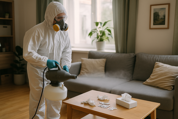 Дезинфекция гостиной