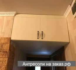 Фотография №15 Антресоль с дверцами ЛДСП цвет бежевый 