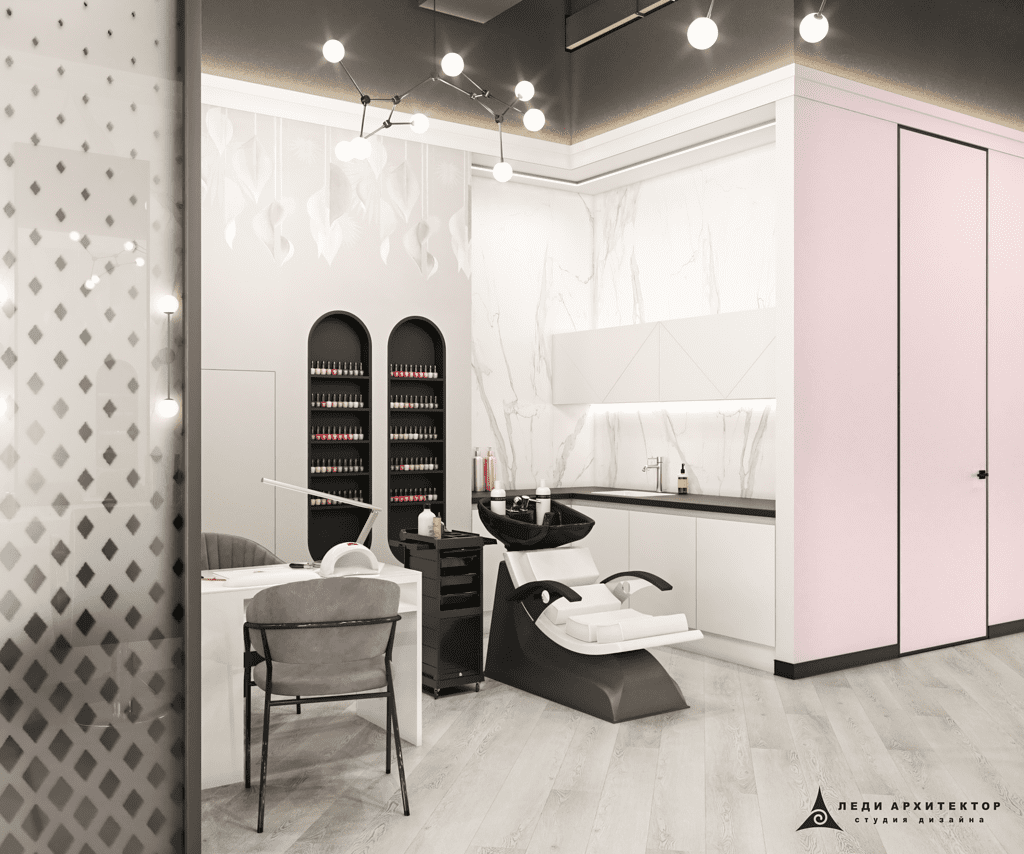 Интерьер зоны маникюра