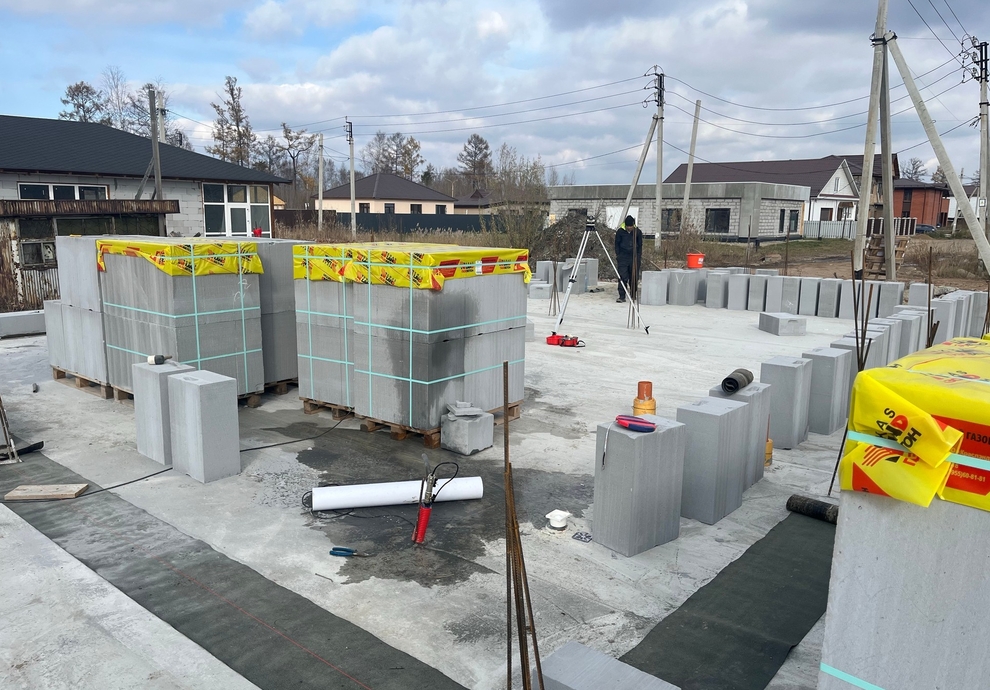 Готовый дом из газобетона